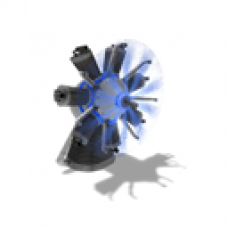 Sodium Engine Room Fan: Blue